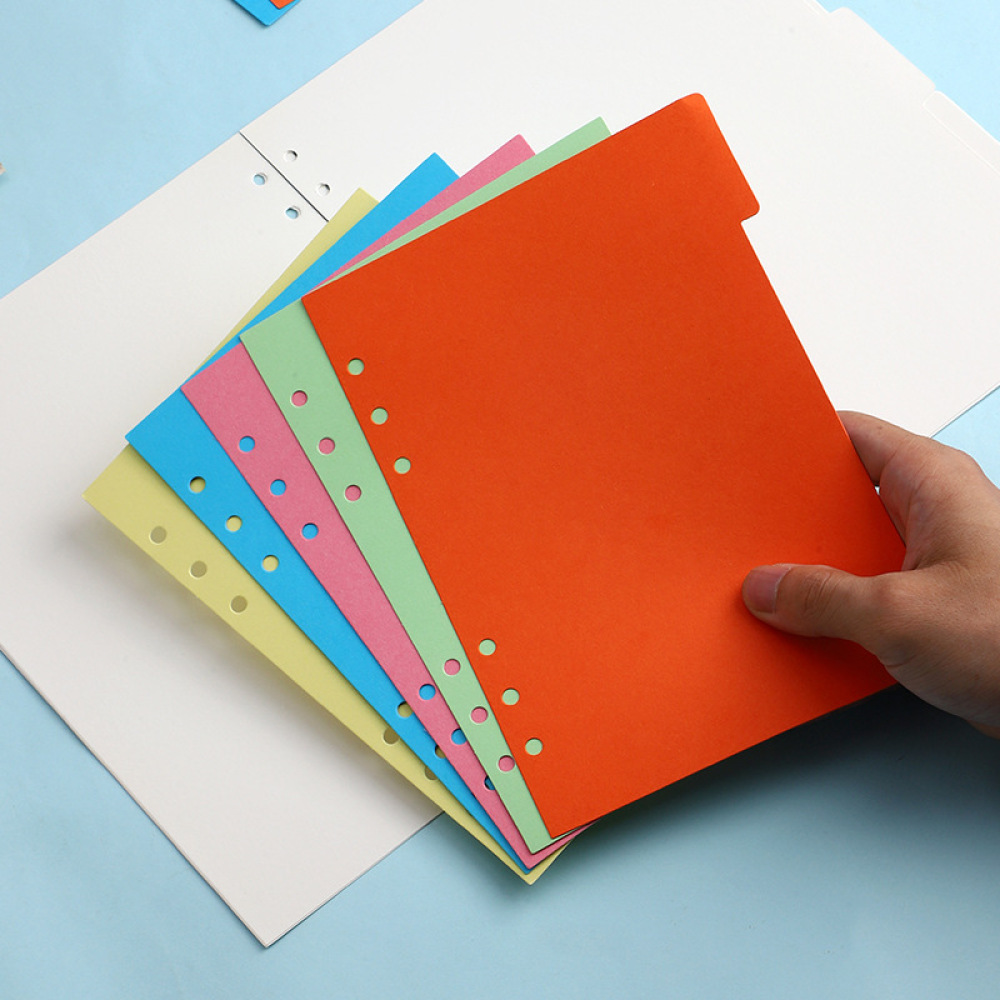 Tab Divider A4 - ตัวแบ่งหน้าแบบมีแถบสำหรับแฟ้ม A4 A5 A6 B5 กระดาษแบบหลวม