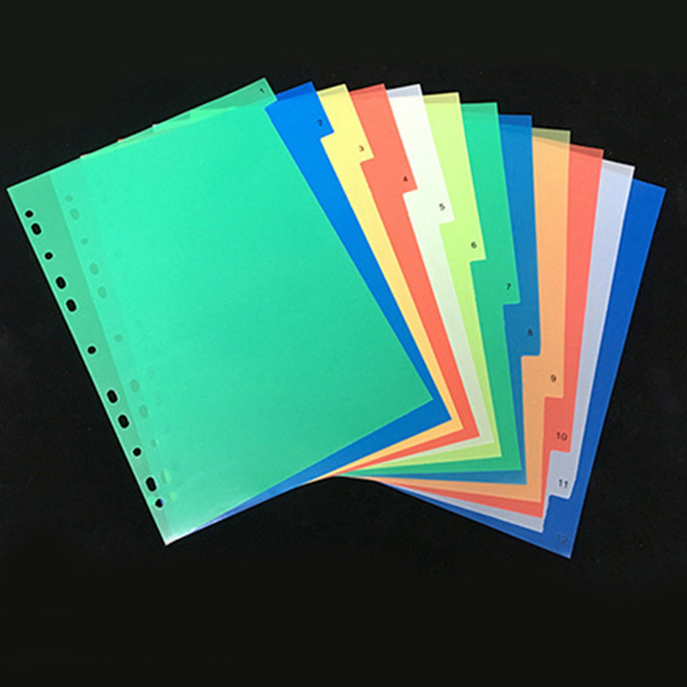 Tab Divider A4 - แผ่นคั่นเอกสารแบบมีแถบดัชนี ขนาด A4 แพ็ค 40 ชิ้น