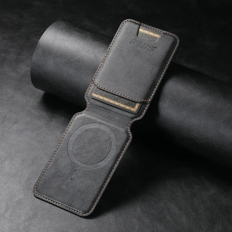 Index Card Holder - เคสหนังแท้คุณภาพสูงสำหรับใส่บัตรแม่เหล็ก Magsafe สำหรับ iPhone 17 16