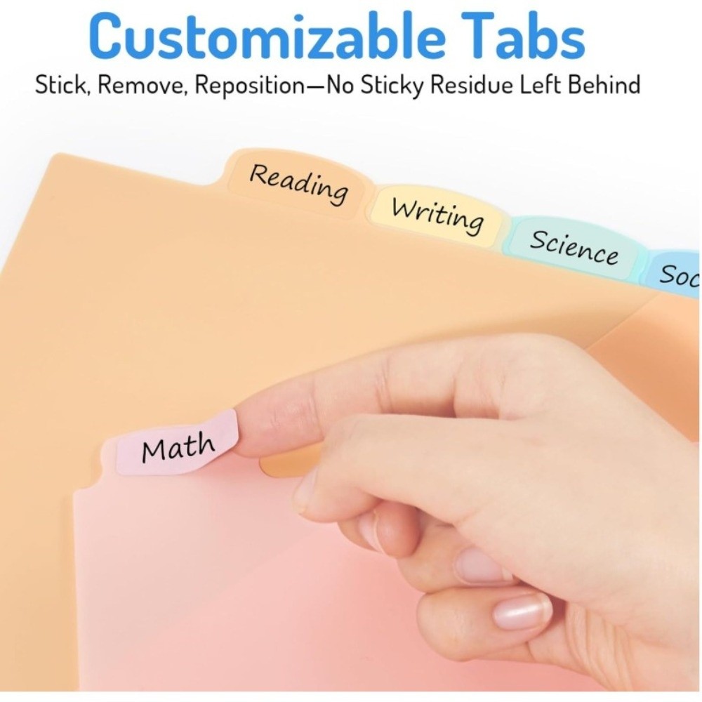 แผ่นแบ่งแฟ้มใส ทนทาน ใช้เขียนล - Tab Divider A4 บทวิจารณ์และราคา