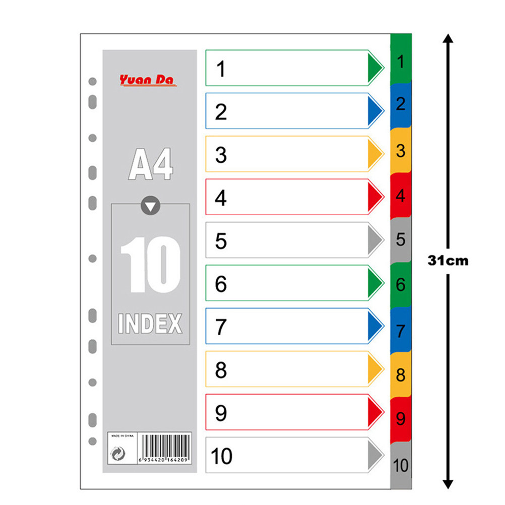 แผ่นคั่นเอกสารแบบมีแถบดัชนี ขน - Tab Divider A4 บทวิจารณ์และราคา