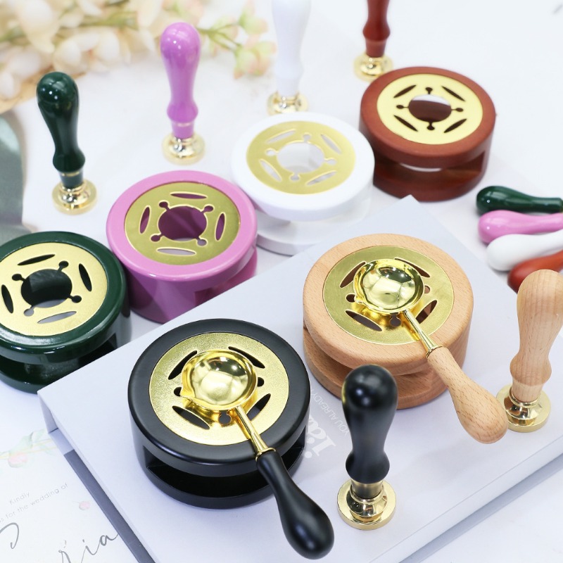 ชุดเตาหลอมแว็กซ์พร้อมอุปกรณ์เส - Wax Seal Stamp Set บทวิจารณ์และราคา