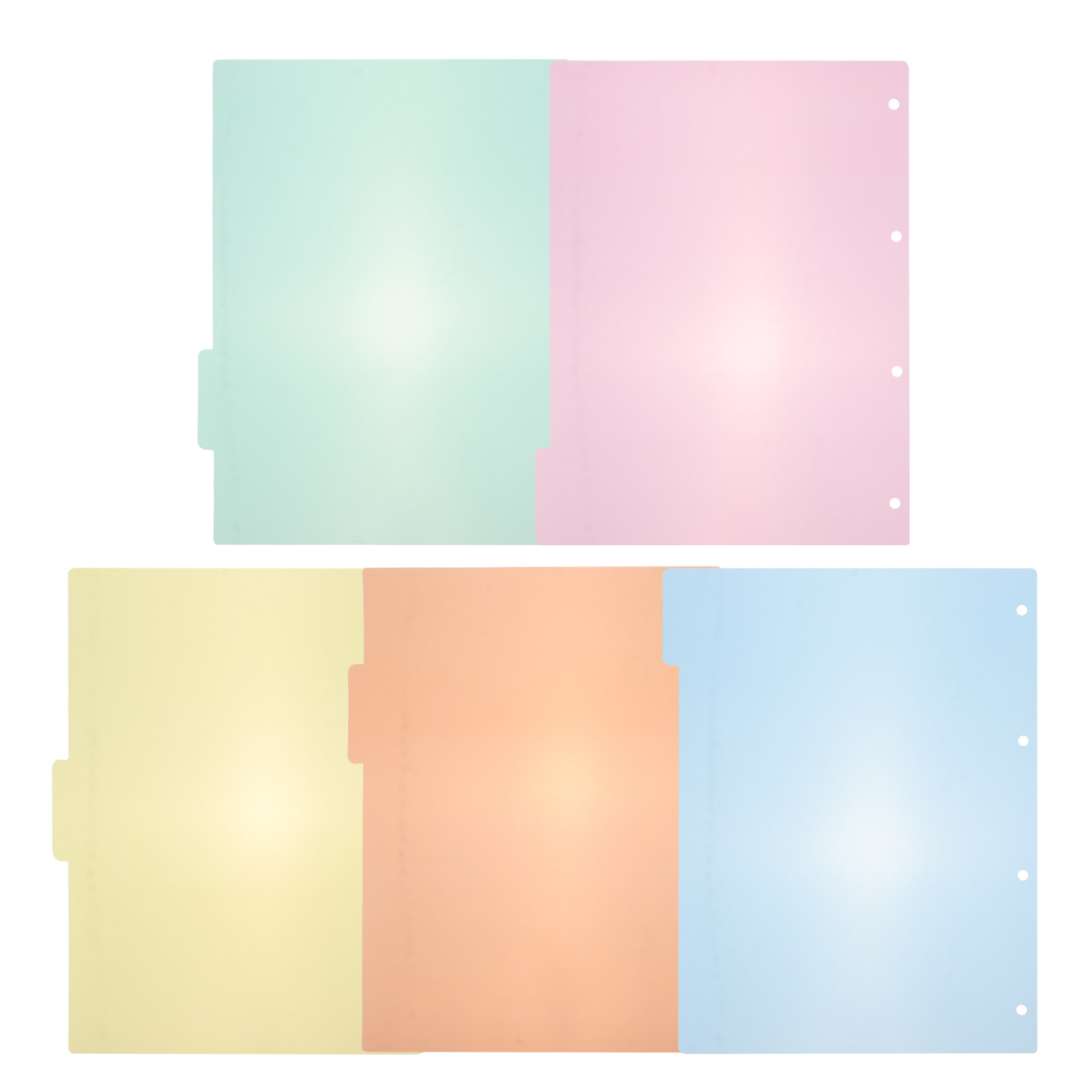 10 ชิ้น แผ่นคั่นเอกสารพลาสติกม - Tab Divider A4 บทวิจารณ์และราคา