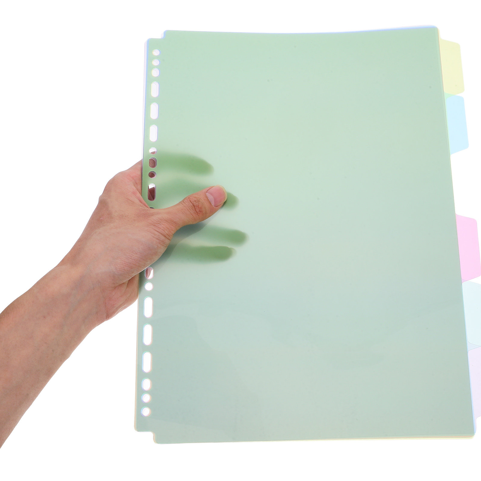 6 ชิ้น แผ่นคั่นแฟ้มแบบมีแถบ ขน - Tab Divider A4 บทวิจารณ์และราคา