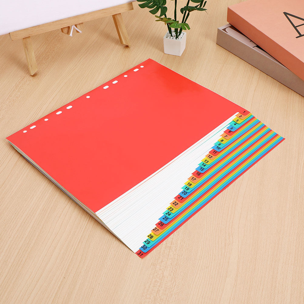 2 ชุด ตัวแบ่งหน้ากระดาษพลาสติก - Tab Divider A4 บทวิจารณ์และราคา