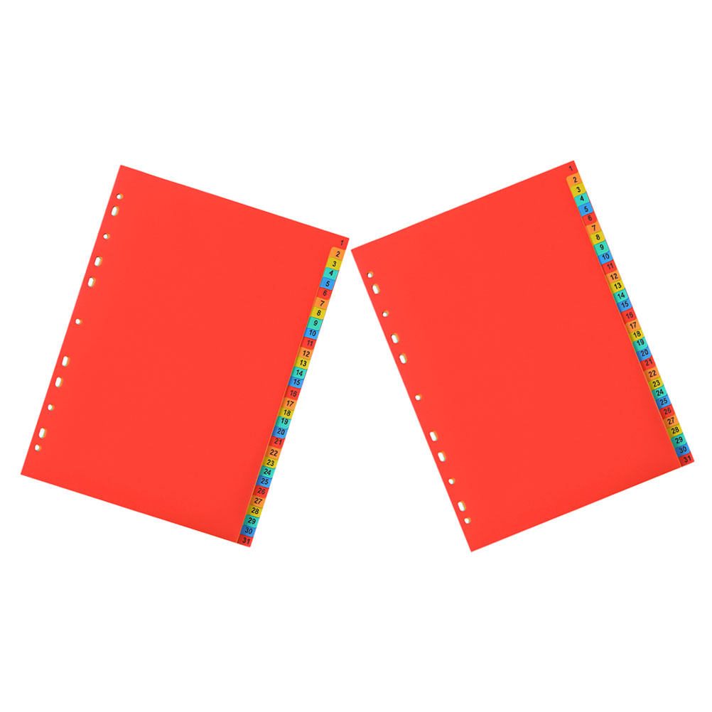 2 ชุด แผ่นคั่นหน้าพลาสติก A4 พ - Tab Divider A4 บทวิจารณ์และราคา