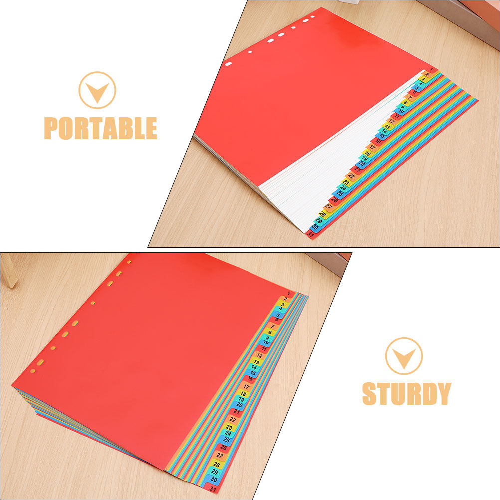 2 ชุด แผ่นคั่นหน้าพลาสติก A4 พ - Tab Divider A4 บทวิจารณ์และราคา